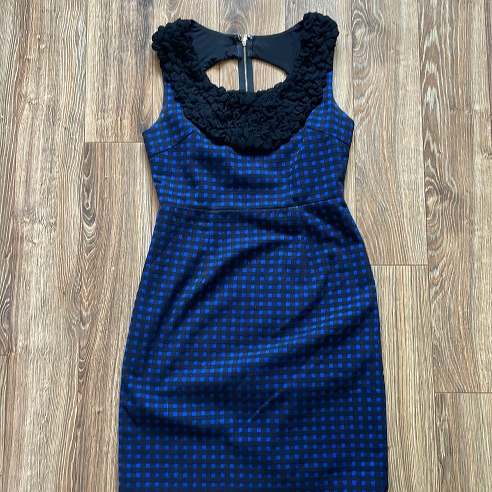 Vintage Plaid Pencil Dress